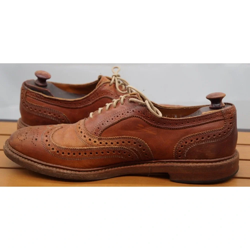 Allen Edmond McTavish Oxfords Cognac Brown Leather US Size 11 B Made in USA